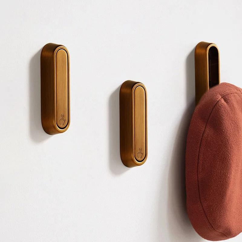 Folding Metal Wall Hooks for Coats Bags and Towels