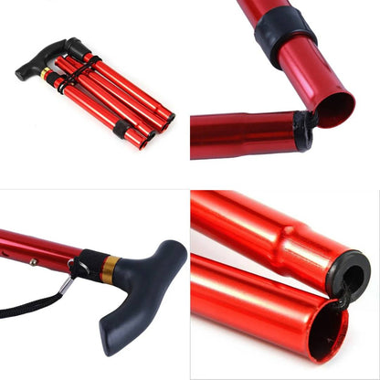 Folding Telescopic Walking Cane with Ergonomic Handle
