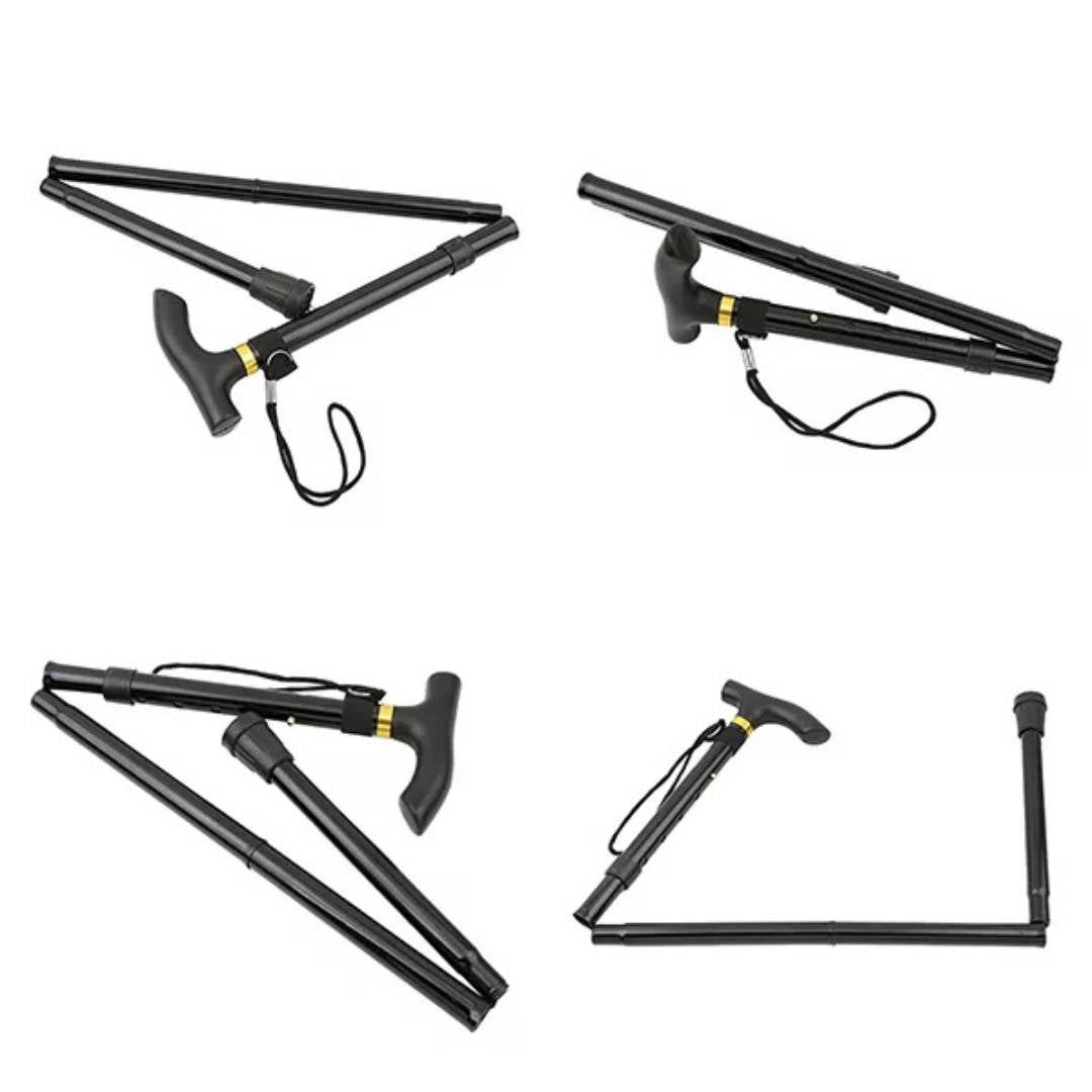 Folding Telescopic Walking Cane with Ergonomic Handle