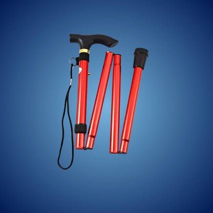 Folding Telescopic Walking Cane with Ergonomic Handle