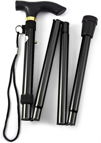 Folding Telescopic Walking Cane with Ergonomic Handle