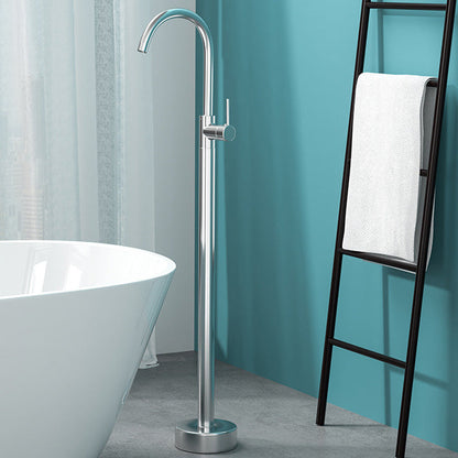 Freestanding Floor Mounted Bathtub Faucet with Hand Shower