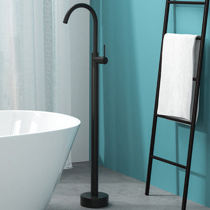 Freestanding Floor Mounted Bathtub Faucet with Hand Shower
