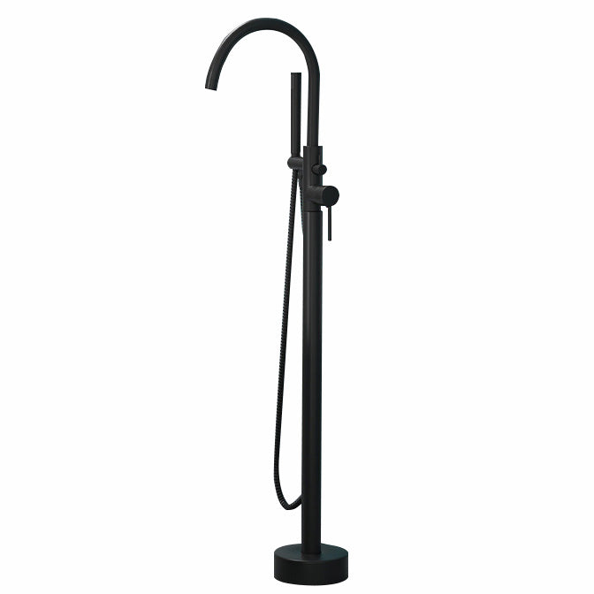 Freestanding Floor Mounted Bathtub Faucet with Hand Shower