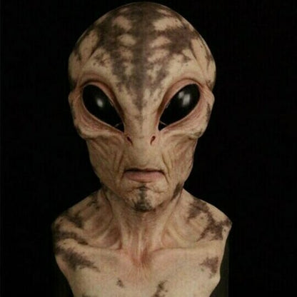 Full Head Alien Costume Mask Realistic Latex Silicone