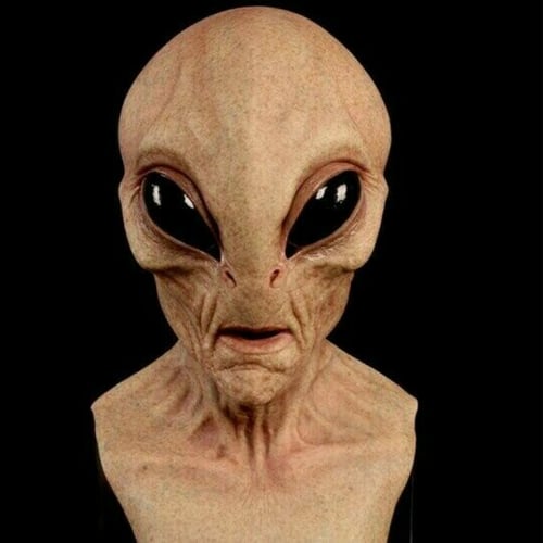 Full Head Alien Costume Mask Realistic Latex Silicone