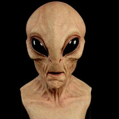 Full Head Alien Costume Mask Realistic Latex Silicone