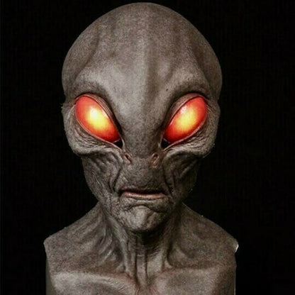 Full Head Alien Costume Mask Realistic Latex Silicone