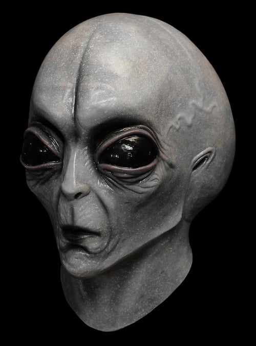 Full Head Alien Costume Mask Realistic Latex Silicone