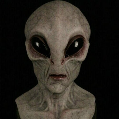 Full Head Alien Costume Mask Realistic Latex Silicone
