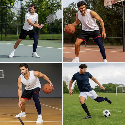 Full Leg Compression Sleeve with Graduated Support for Knee and Leg