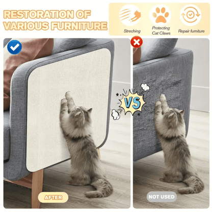 Furniture Cat Scratching Mat with Adhesive Backing