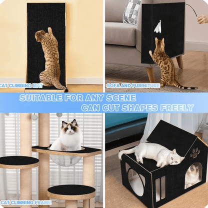 Furniture Cat Scratching Mat with Adhesive Backing