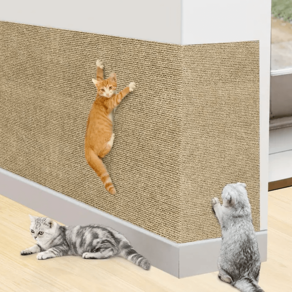 Furniture Cat Scratching Mat with Adhesive Backing
