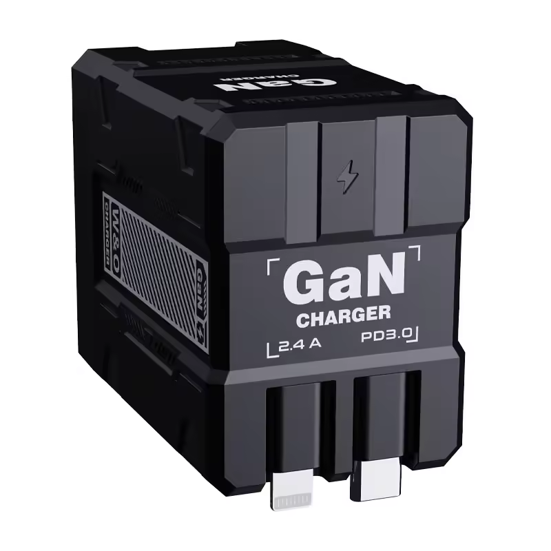 GaN Fast Charger Dual USB Ports for Phones and Tablets