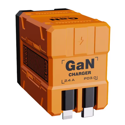 GaN Fast Charger Dual USB Ports for Phones and Tablets