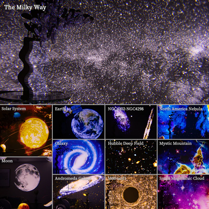 Galaxy Star Projector Night Light with 360 Degree Rotating Projection