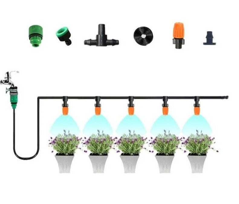 Garden Drip Irrigation Sprinkler Kit Adjustable Watering System