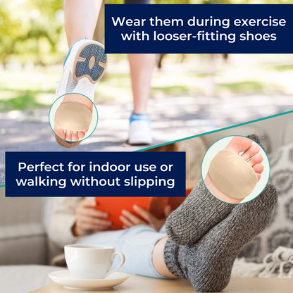 Gel Metatarsal Support Pads Foot Cushion Inserts for Forefoot Comfort and Everyday Walking Support