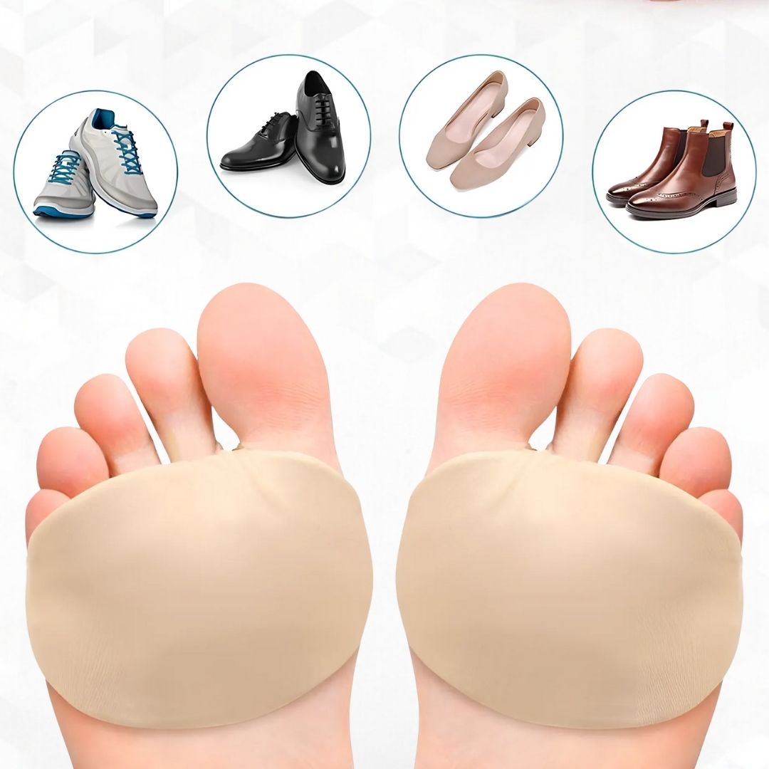 Gel Metatarsal Support Pads Foot Cushion Inserts for Forefoot Comfort and Everyday Walking Support