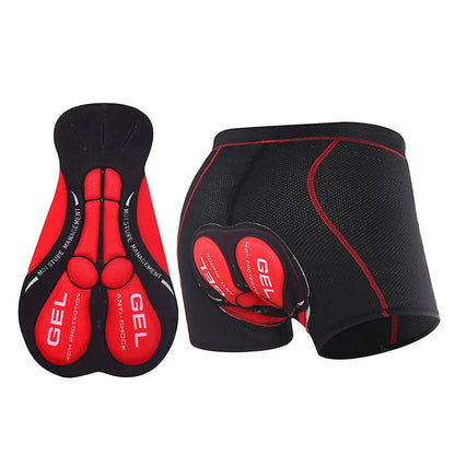 Gel Padded Cycling Underwear Breathable Bike Shorts Liner for Men Women
