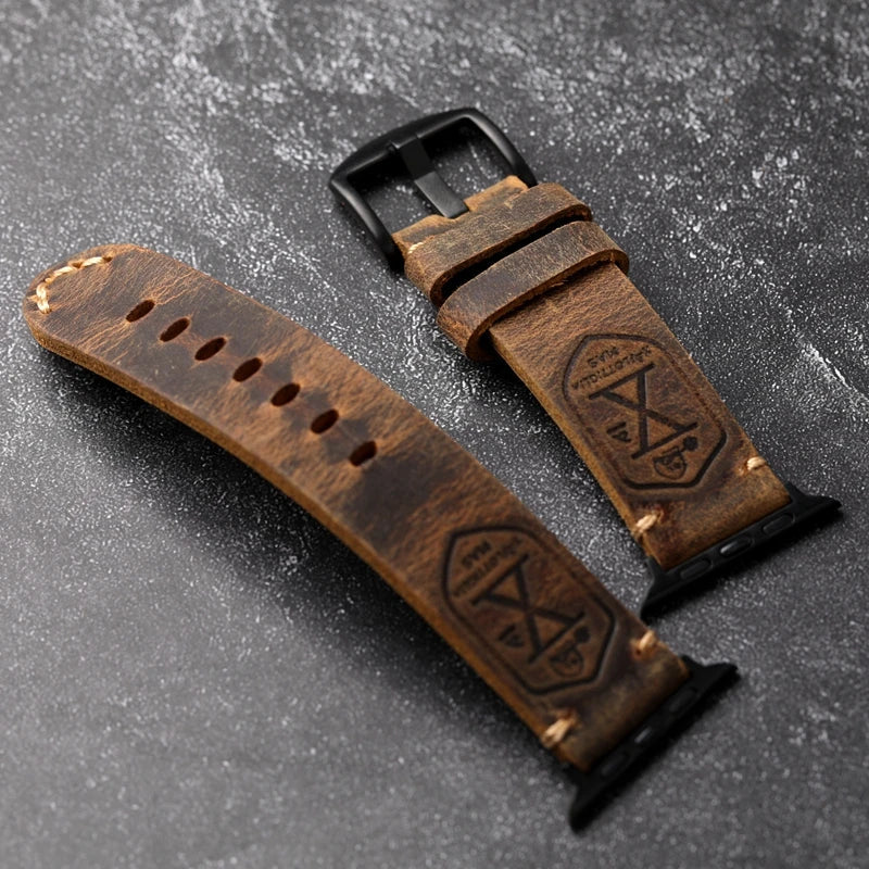 Genuine Cowhide Leather Apple Watch Band