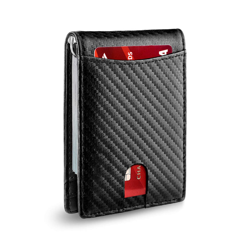 Genuine Leather RFID Blocking Card Holder Wallet