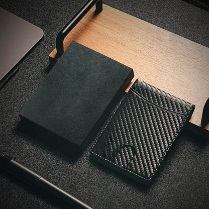 Genuine Leather RFID Blocking Slim Card Holder Wallet