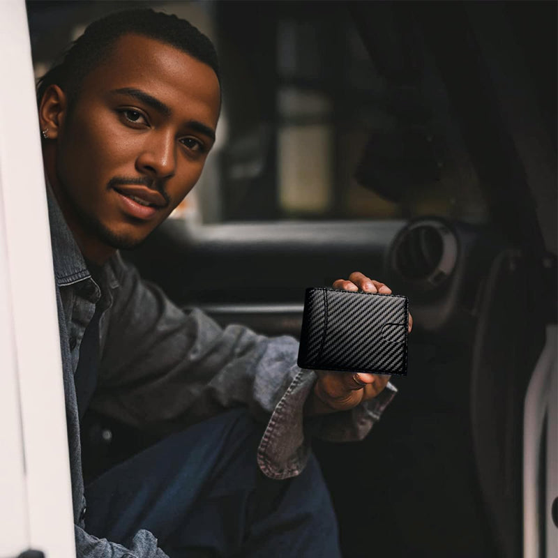Genuine Leather RFID Blocking Slim Card Holder Wallet