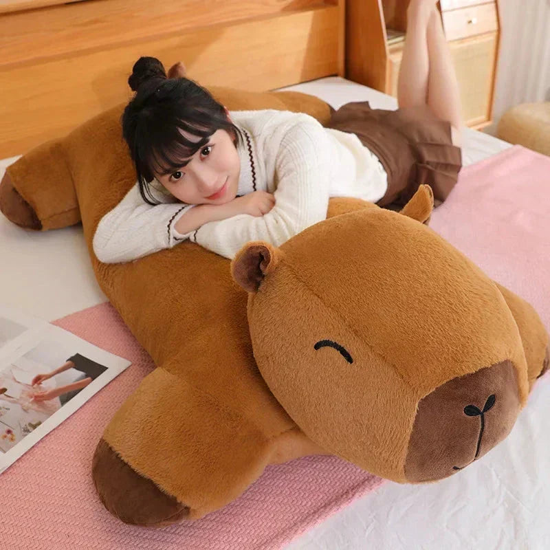 Giant Capybara Plush Pillow Soft Stuffed Animal Snuggle Toy