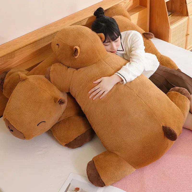 Giant Capybara Plush Pillow Soft Stuffed Animal Snuggle Toy