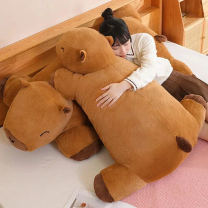 Giant Capybara Plush Pillow Soft Stuffed Animal Snuggle Toy