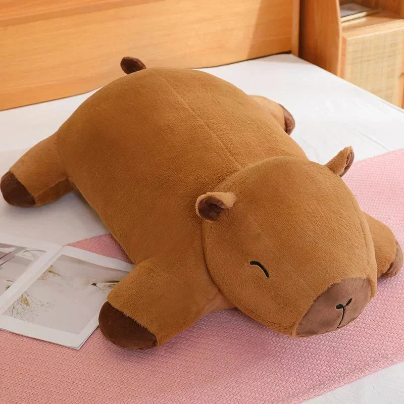 Giant Capybara Plush Pillow Soft Stuffed Animal Snuggle Toy