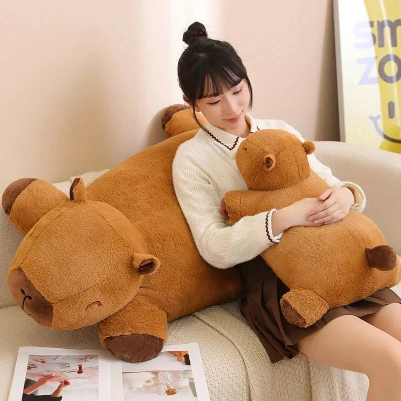 Giant Capybara Plush Pillow Soft Stuffed Animal Snuggle Toy