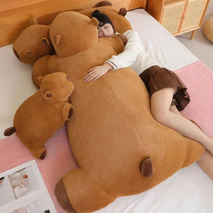 Giant Capybara Plush Pillow Soft Stuffed Animal Snuggle Toy
