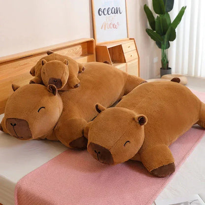 Giant Capybara Plush Pillow Soft Stuffed Animal Snuggle Toy