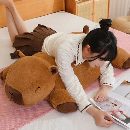Giant Capybara Plush Pillow Soft Stuffed Animal Snuggle Toy