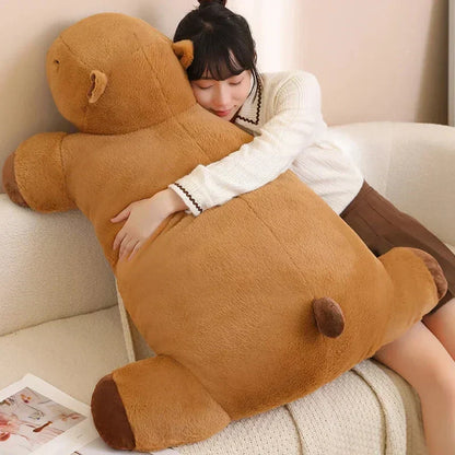 Giant Capybara Plush Pillow Soft Stuffed Animal Snuggle Toy
