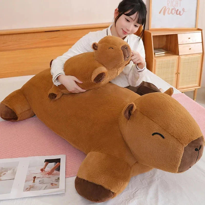 Giant Capybara Plush Pillow Soft Stuffed Animal Snuggle Toy