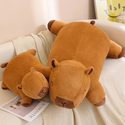 Giant Capybara Plush Pillow Soft Stuffed Animal Snuggle Toy