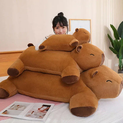 Giant Capybara Plush Pillow Soft Stuffed Animal Snuggle Toy
