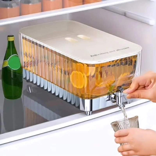 Glass Beverage Dispenser with Spigot and Clamp Lid