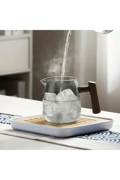 Glass Teapot with Wooden Handle 530 ml