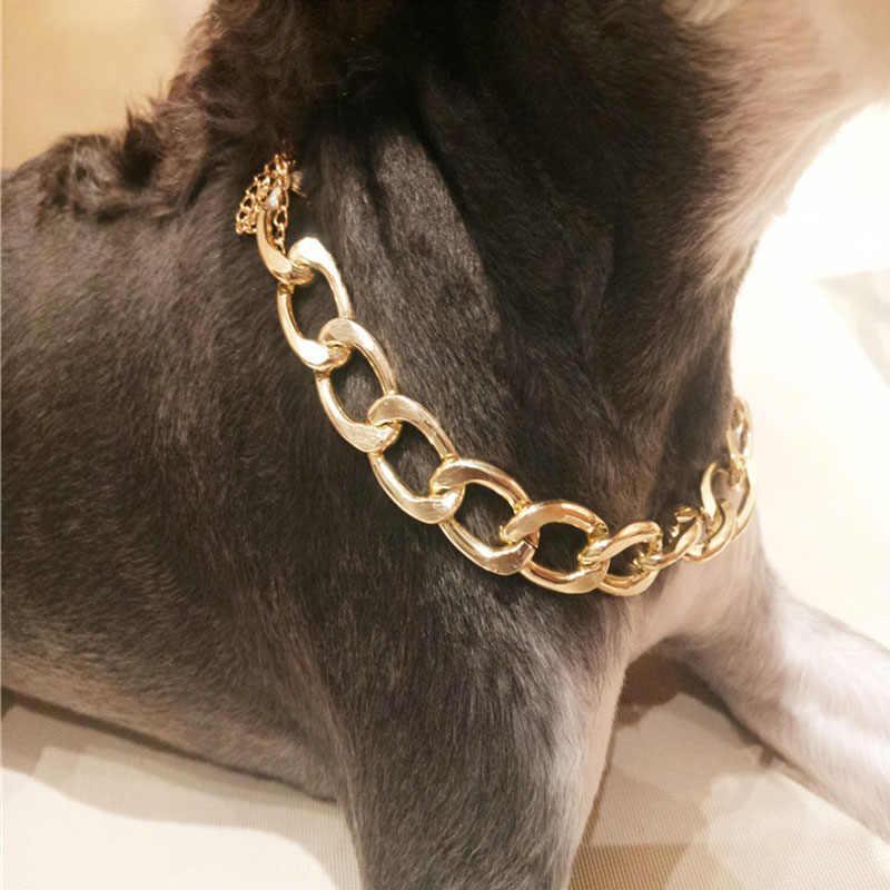 Gold Chain Collar for Stylish Pets