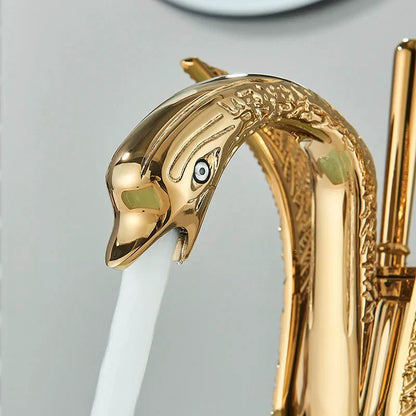Golden Swan Single Handle Bathroom Basin Faucet
