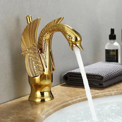 Golden Swan Single Handle Bathroom Basin Faucet