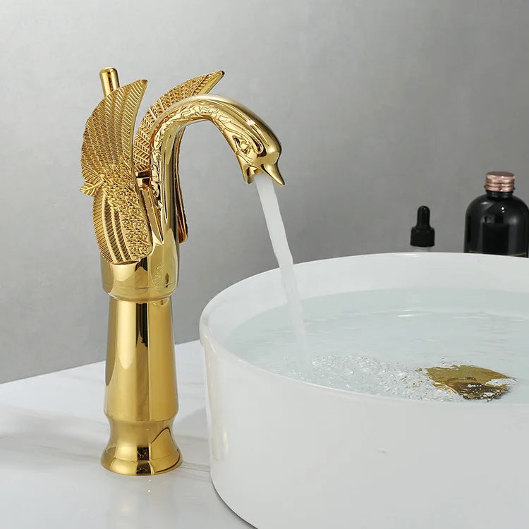 Golden Swan Single Handle Bathroom Basin Faucet