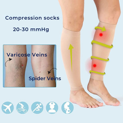Graduated Compression Calf Support Socks for Everyday Comfort