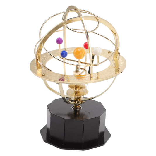 Grand Orrery Solar System Model Handcrafted Mechanical Brass Planet Rotation Display Educational Desk Decor