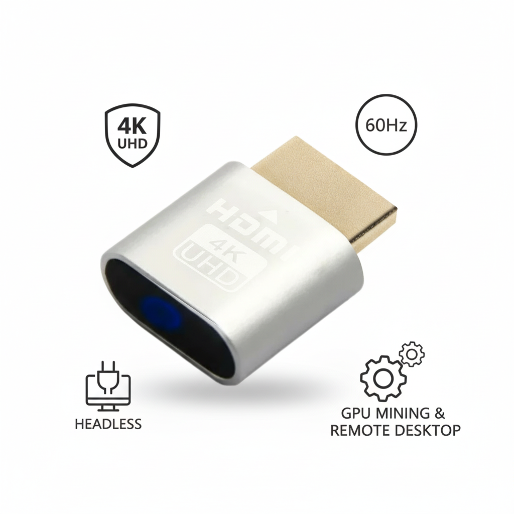 HDMI Virtual Display Adapter 4K Display Emulator